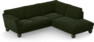 Madison Lux - 2-sits soffa med divan höger - Grön