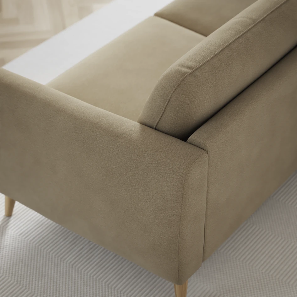 Bridge - Hörnsoffa, 3+2-sits med schäslong vänster - Beige