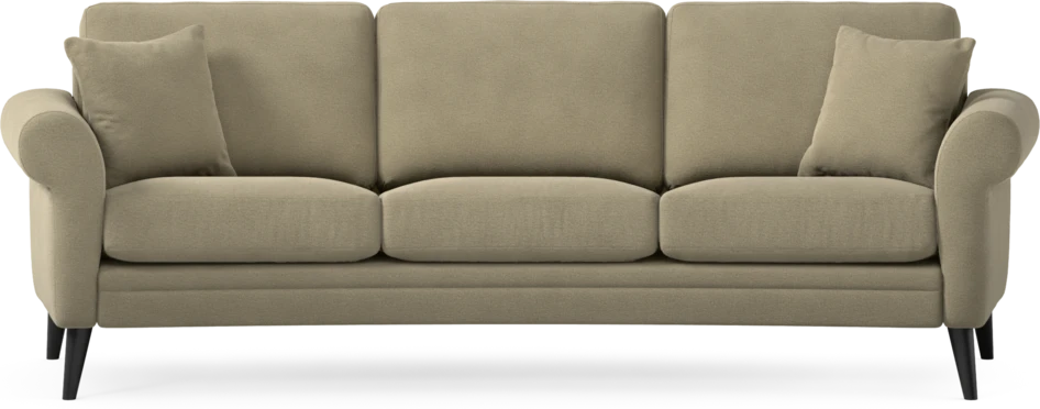 Eden - 3-sits soffa svängd - Beige