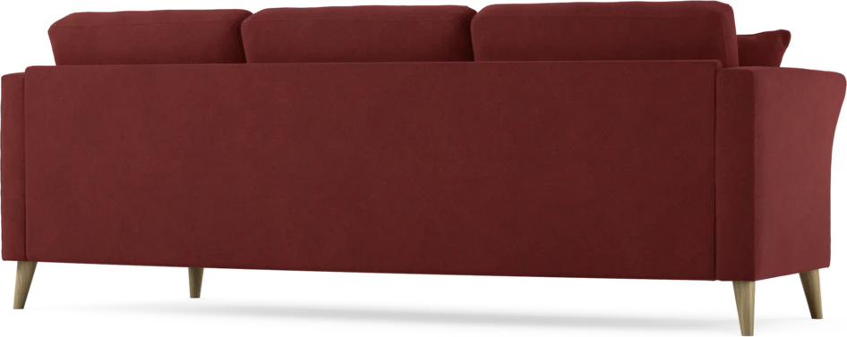 Eden - 3-sits soffa svängd - Röd