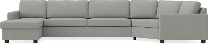 Nevada - 4-sits soffa med schäslong vänster och cosy hörn höger - Grå