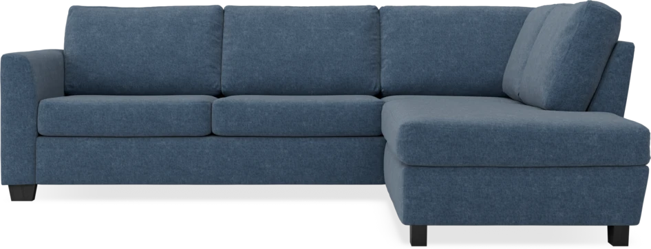 Friday - 2,5-sits soffa med divan höger - Blå