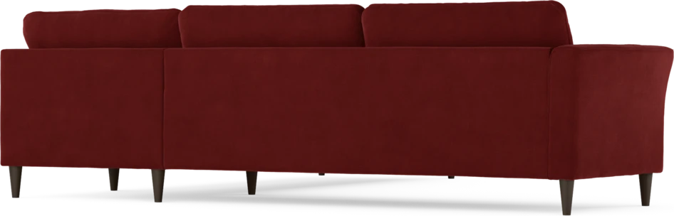 Bridge - Hörnsoffa, 3+3-sits - Röd