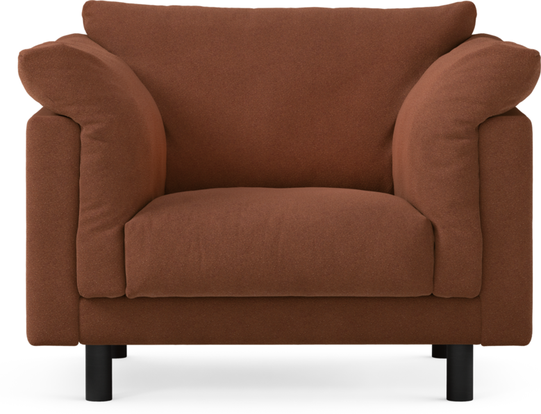 Cherrie - Fåtölj, fast klädsel - Orange