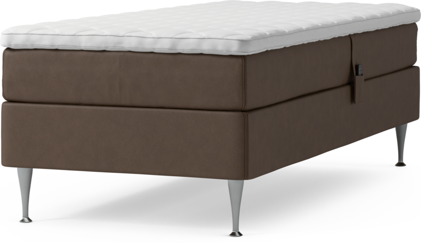 Delux Sense - Ställbar säng, enkelsäng med bäddmadrass och sängben