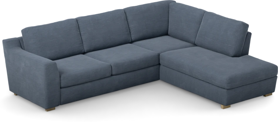 Friday - 2,5-sits soffa med divan höger - Blå