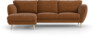Madison Lux - 2-sits soffa med schäslong vänster - Orange