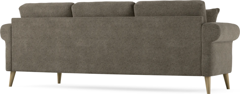 Eden - 3-sits soffa svängd - Brun