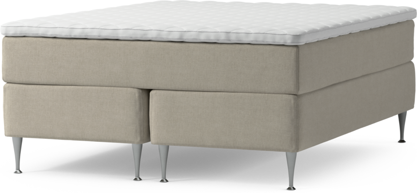 Delux Exclusive - Kontinentalsäng, dubbelsäng med bäddmadrass och sängben