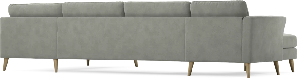 Bridge - 3-sits soffa med schäslong vänster och divan höger - Grå