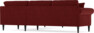 Eden - Hörnsoffa, 2,5+2,5-sits - Röd