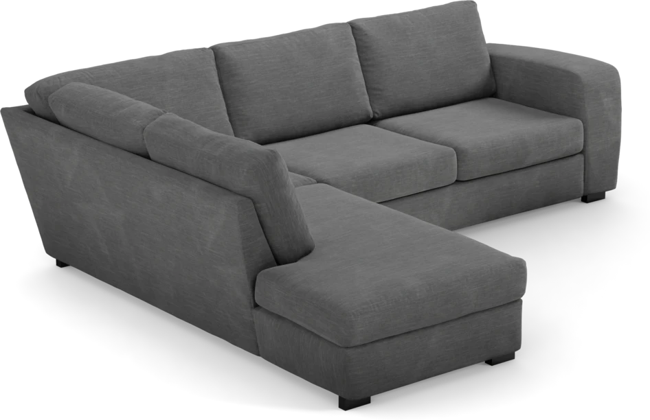 Friday - 2,5-sits soffa med divan vänster - Grå