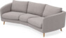 Madison - 3-sits soffa svängd, 70 cm - Grå