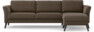 Bridge - 3-sits soffa med schäslong höger - Brun