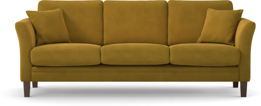 Eden - 3-sits soffa - Gul