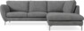 Madison Lux - 2-sits soffa med divan höger - Vit