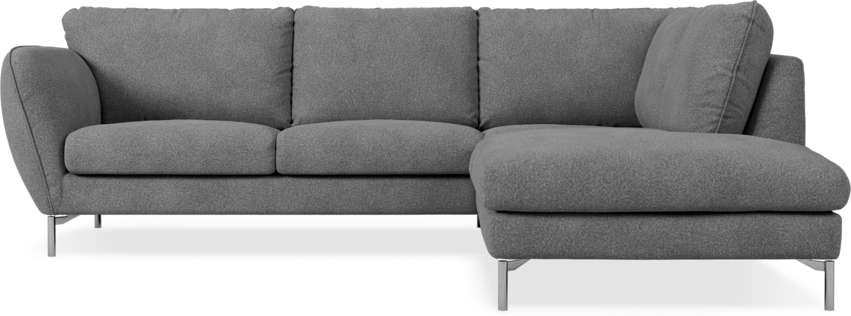 Madison Lux - 2-sits soffa med divan höger - Vit