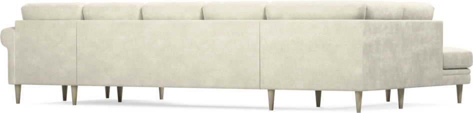 Eden - 3-sits soffa med divan vänster och schäslong höger - Vit