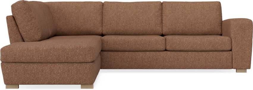Friday - 2,5-sits soffa med divan vänster - Orange