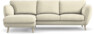 Madison Lux - 2-sits soffa med schäslong vänster - Vit