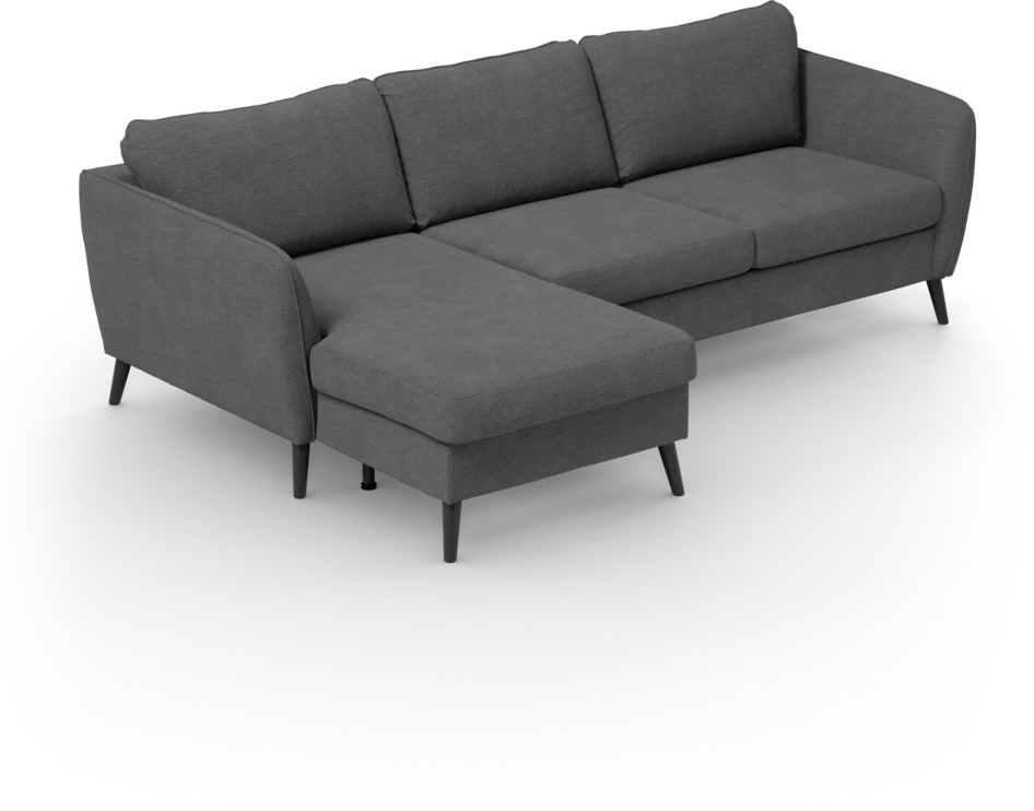 County - 3-sits soffa med flyttbar schäslong - Grå