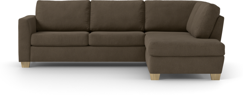 Friday - 2,5-sits soffa med divan höger - Brun