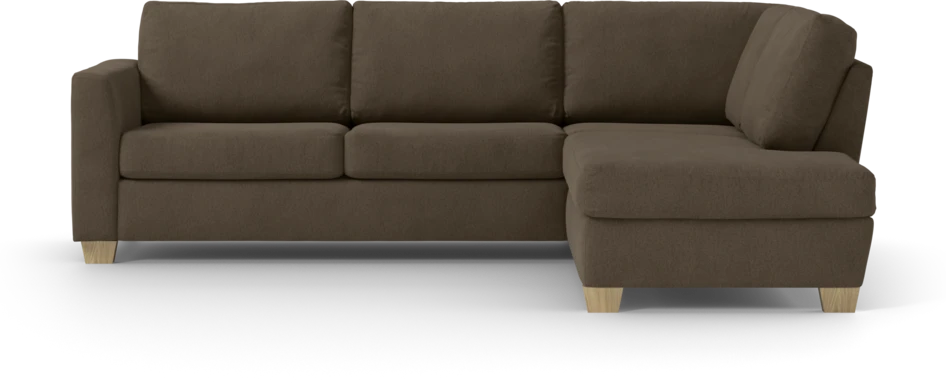 Friday - 2,5-sits soffa med divan höger - Brun