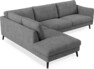 Madison - 3-sits soffa med divan vänster - Vit