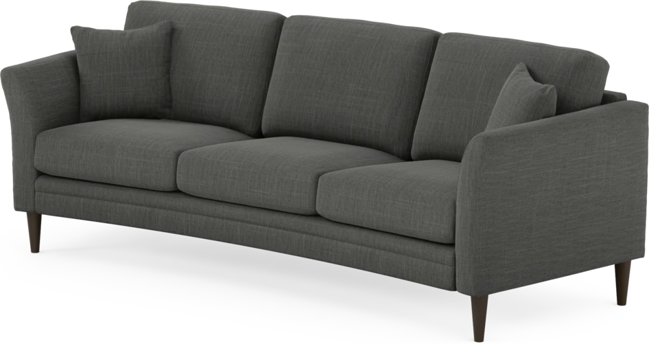 Eden - 3-sits soffa svängd - Grå