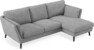 Madison Lux - 2-sits soffa med schäslong höger - Vit