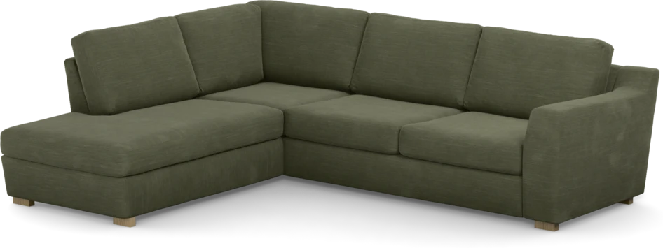 Friday - 2,5-sits soffa med divan vänster - Grön