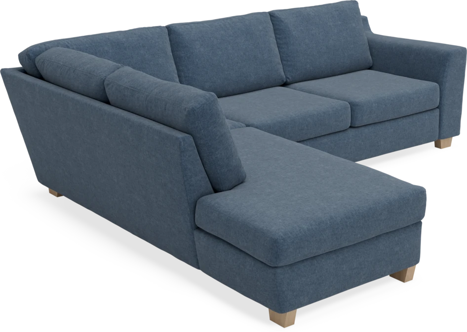 Friday - 2,5-sits soffa med divan vänster - Blå