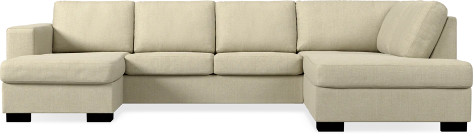 Nevada - 3-sits soffa med schäslong vänster och divan höger - Beige