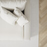 Rossi - 3-sits soffa, hel dyna - Vit