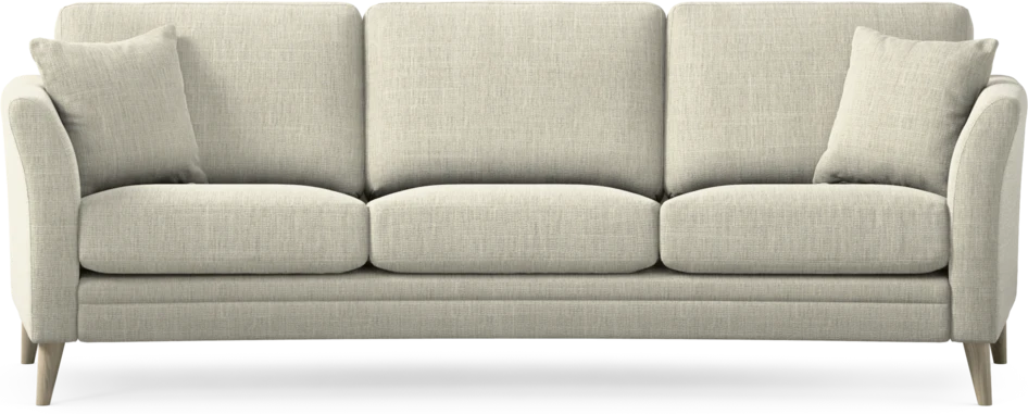 Eden - 3-sits soffa svängd - Beige