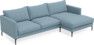 Impression Delux - 3-sits soffa med schäslong höger - Blå