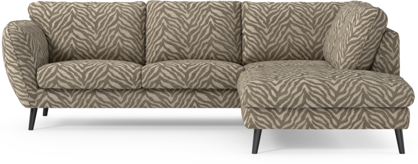 Madison Lux - 2-sits soffa med divan höger - Brun