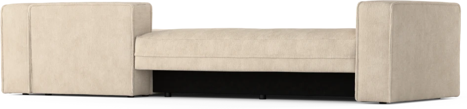Ide - Bäddsoffa 3-sits med schäslong höger - Beige