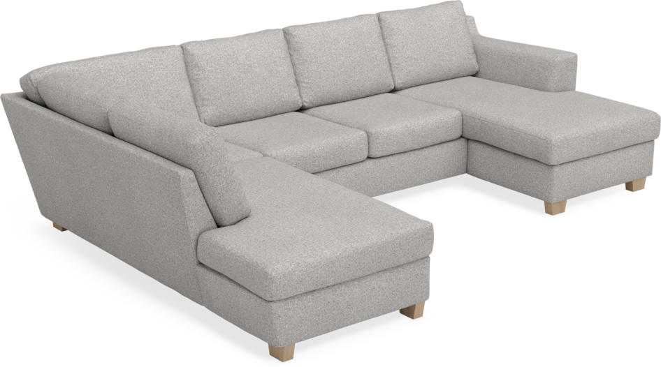 Friday - 3-sits soffa med divan vänster och schäslong höger - Vit