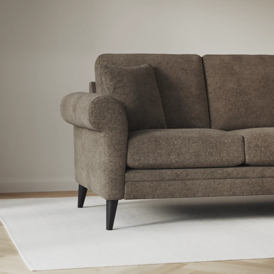 Eden - Hörnsoffa, 3+2-sits - Brun