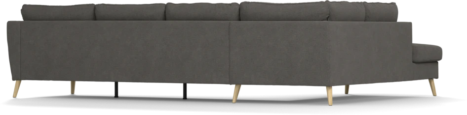 County - 3-sits soffa med divan vänster - Brun