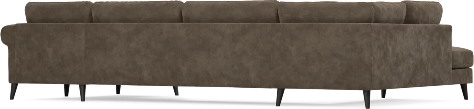 Bridge - 3-sits soffa med divan vänster och schäslong höger - Brun