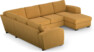 Friday - Hörnsoffa, 2+3-sits med schäslong höger - Gul