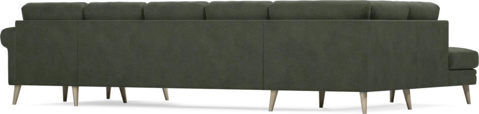 Eden - 3-sits soffa med divan vänster och schäslong höger - Grön