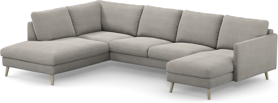 Madison Lux - 2-sits soffa med divan vänster och schäslong höger - Grå
