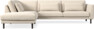 Willow - 3-sits soffa med divan vänster, fast klädsel - Beige