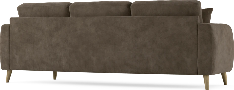 Eden - 3-sits soffa svängd - Brun
