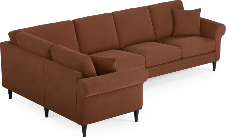 Eden - Hörnsoffa, 1+3-sits - Orange
