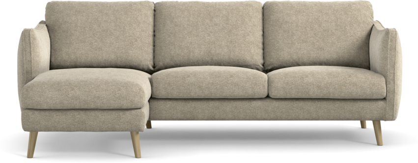 Madison Lux - 2-sits soffa med schäslong vänster - Beige