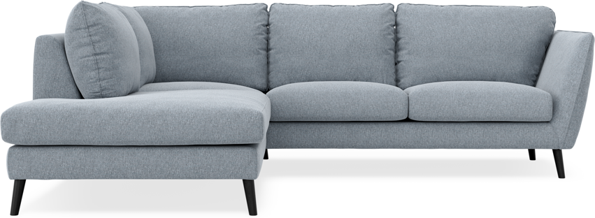 Madison - 2-sits soffa med divan vänster - Blå